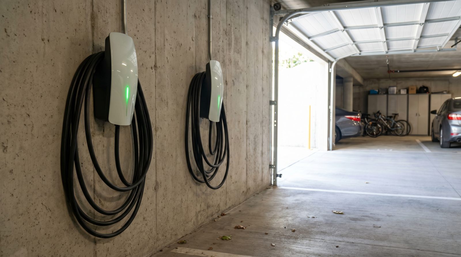 Multi-family EV charging installation at condos