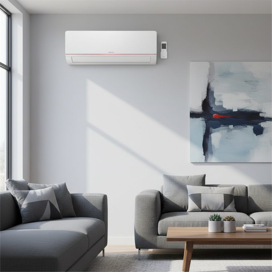 Indoor ductless mini-split air handler wired for multi-zone comfort