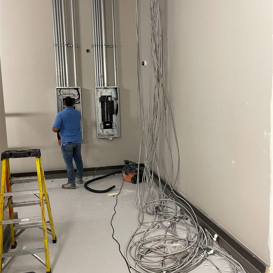 Wired Up Electric on a job site in Las Vegas
