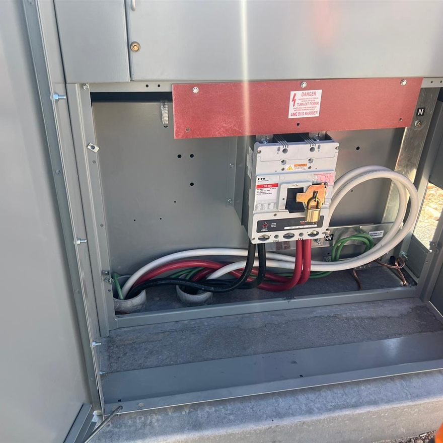 Real 200-amp panel upgrade by Wired Up Electric in Las Vegas