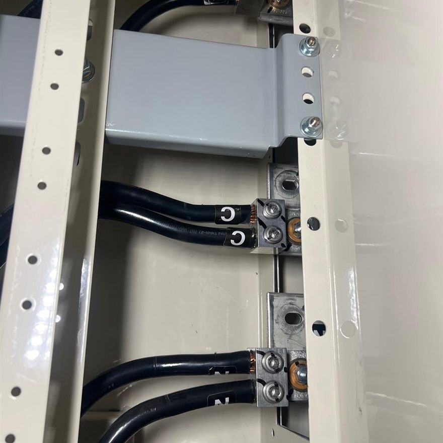 Inspecting a hot panel breaker for a burning smell hazard