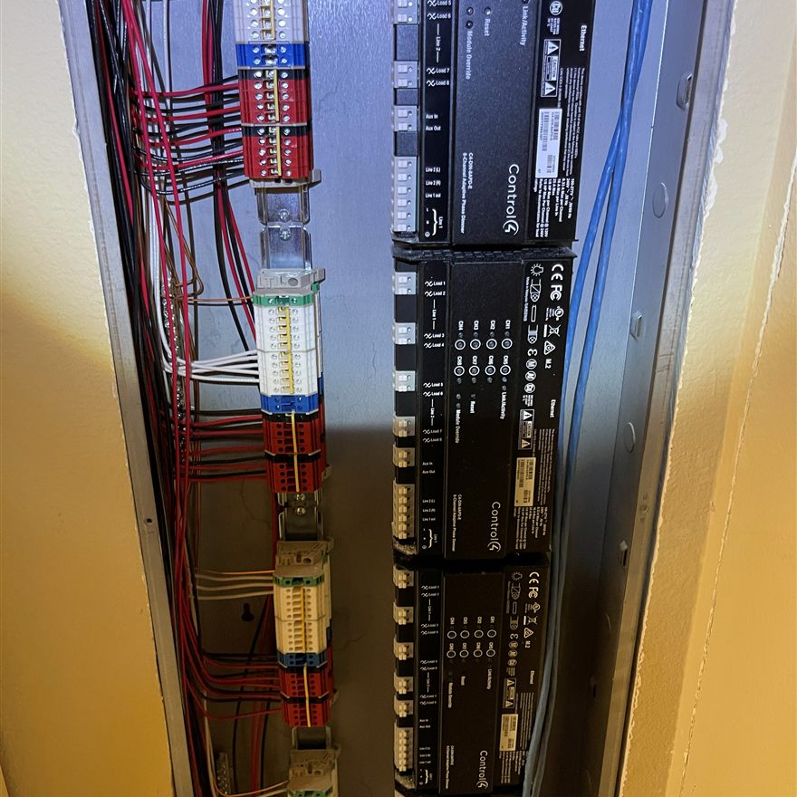 Repairing a loose wiring connection behind flickering lights