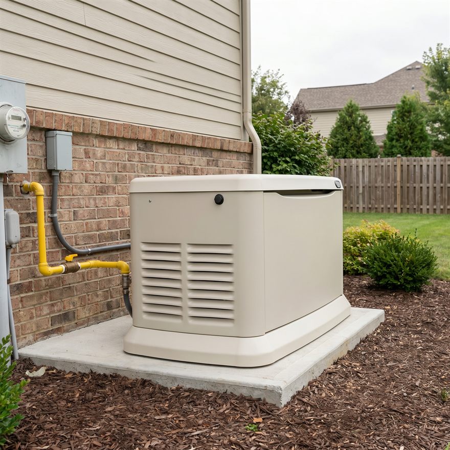 Home battery storage unit mounted in a garage